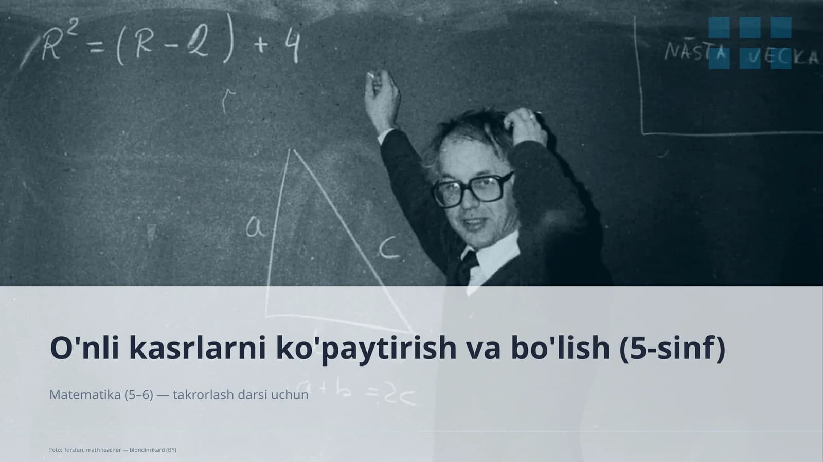 O'nli kasrlarni ko'paytirish va bo'lish (5-sinf)