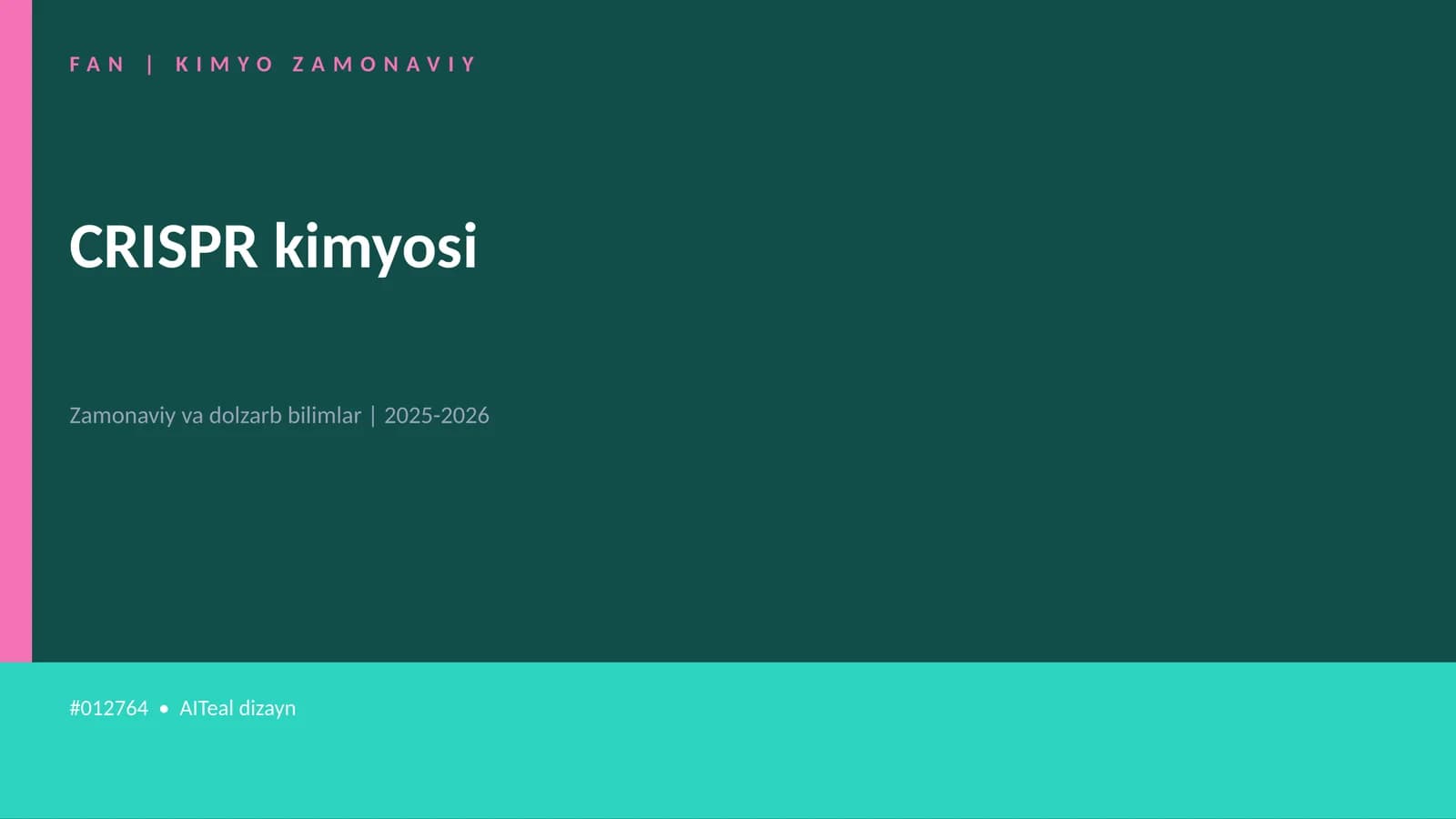 FAN | KIMYO ZAMONAVIY