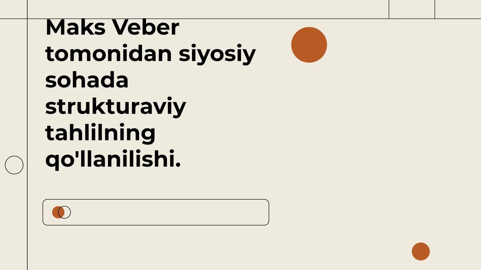 Maks Veber tomonidan siyosiy sohada strukturaviy tahlilning qo`llanilishi