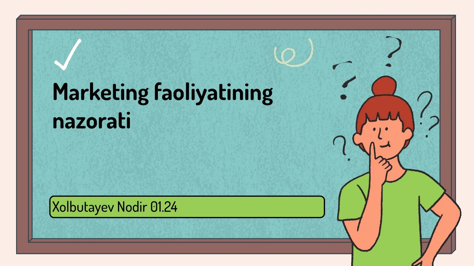 Marketing faoliyatining nazorati
