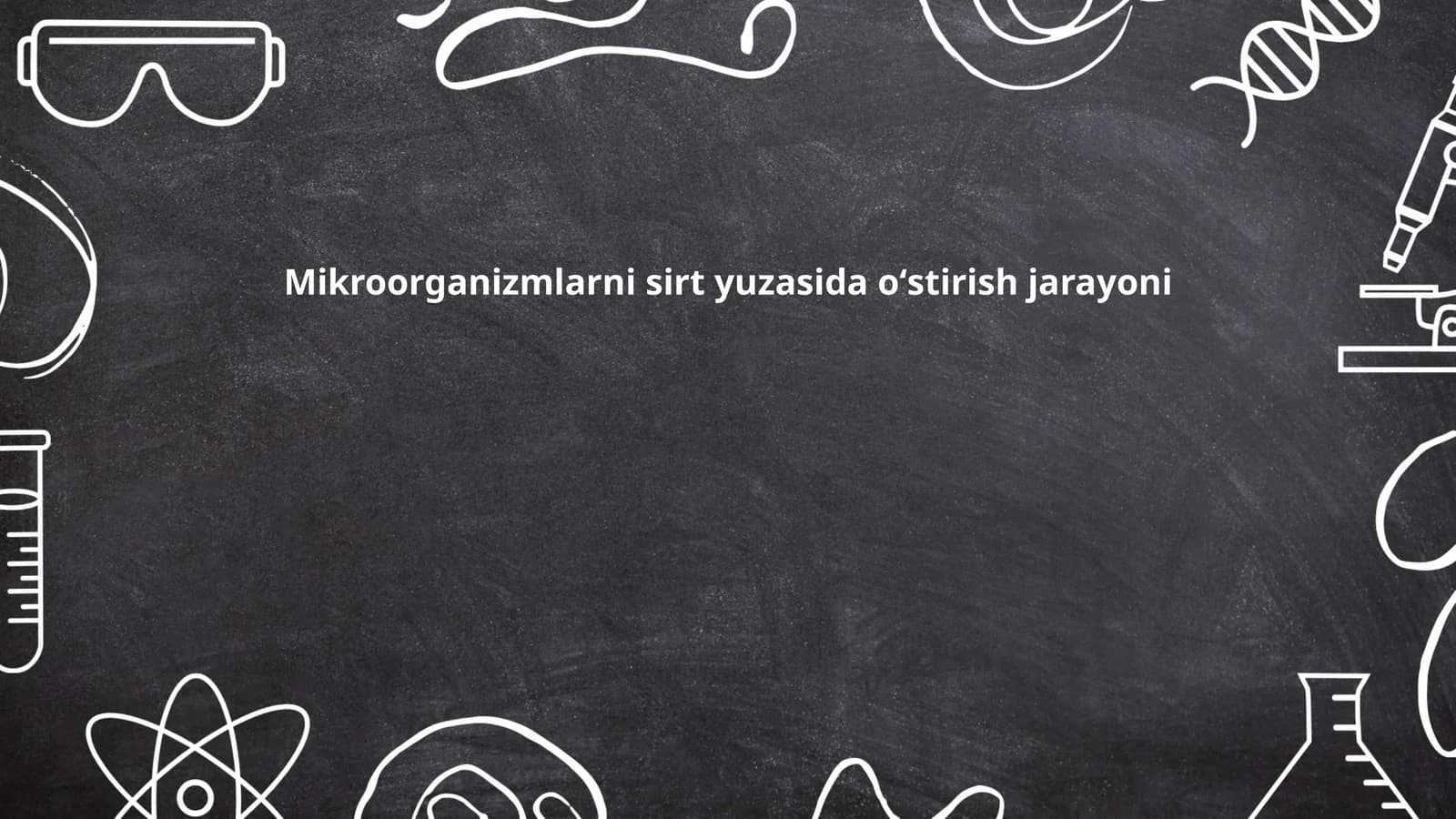 Mikroorganizmlarni sirt yuzasida oʻstirish jarayoni