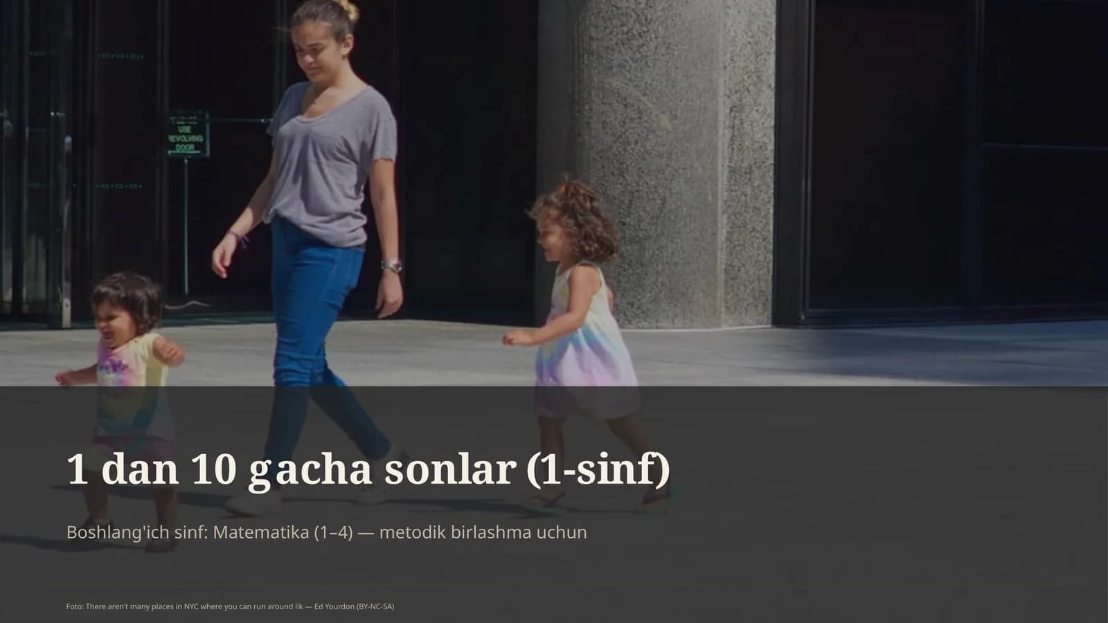 1 dan 10 gacha sonlar (1-sinf)