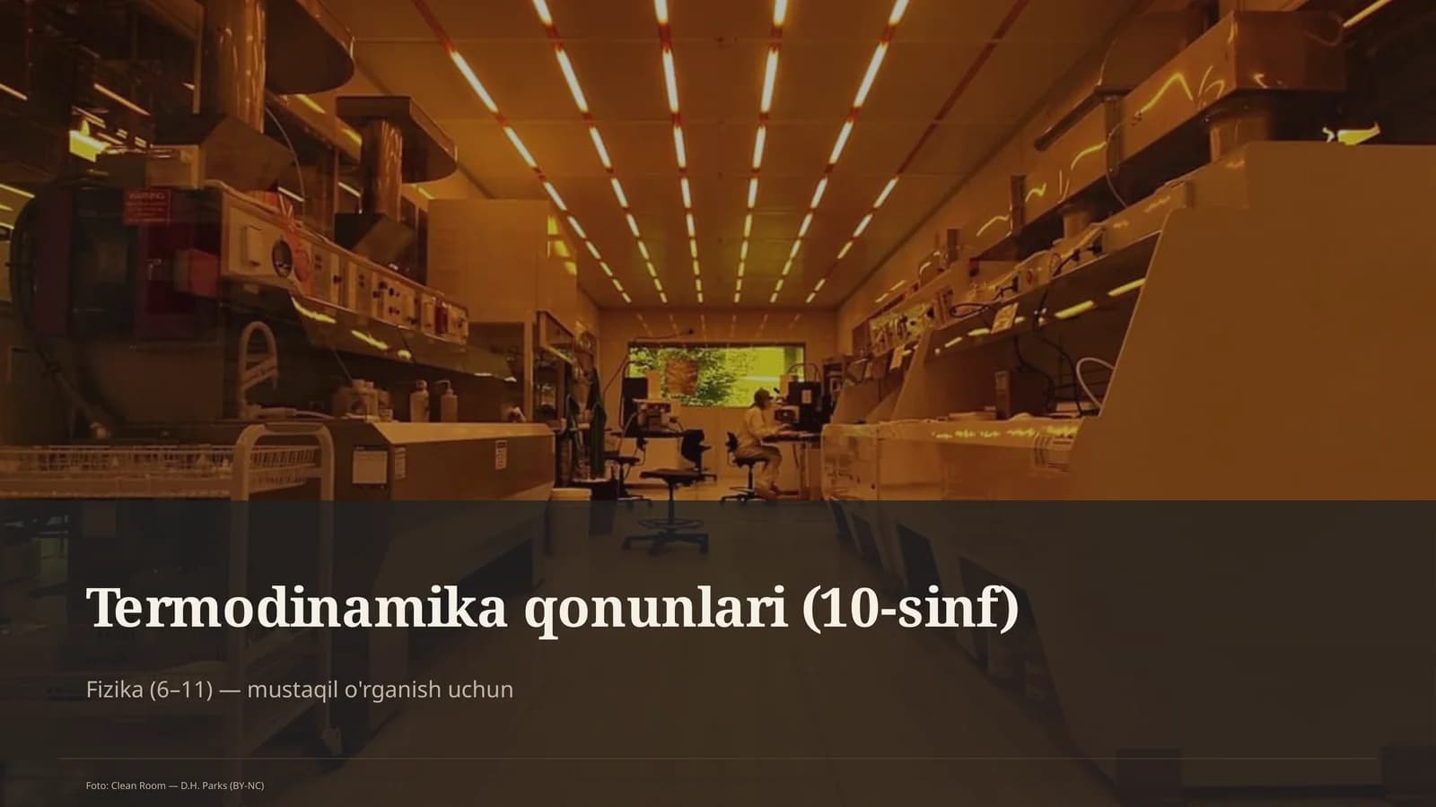 Termodinamika qonunlari (10-sinf)