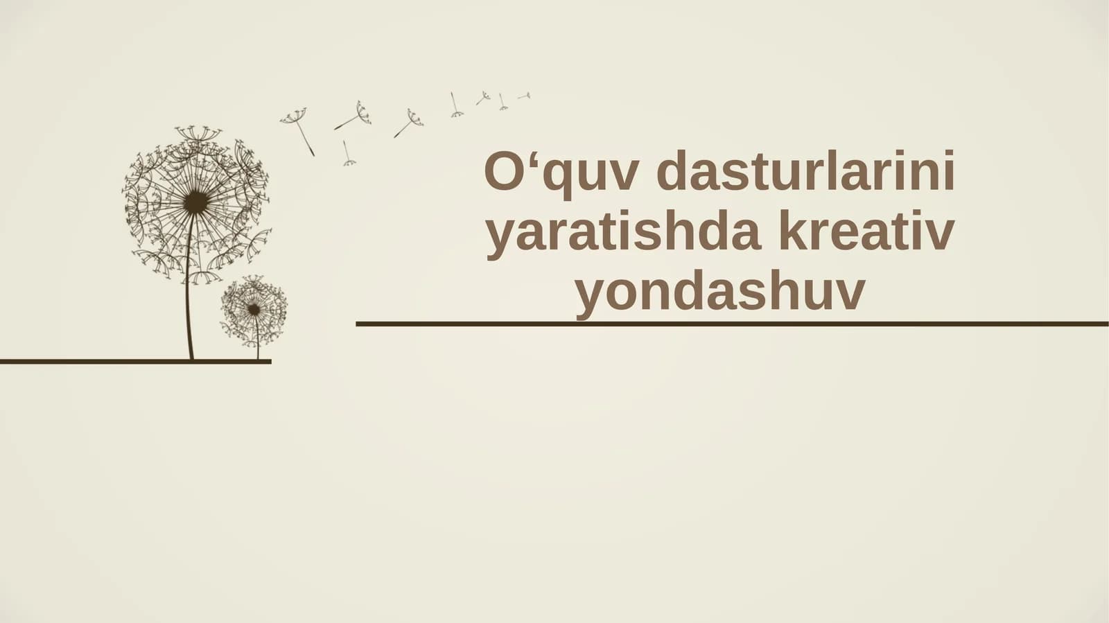Kreativ yondashuv