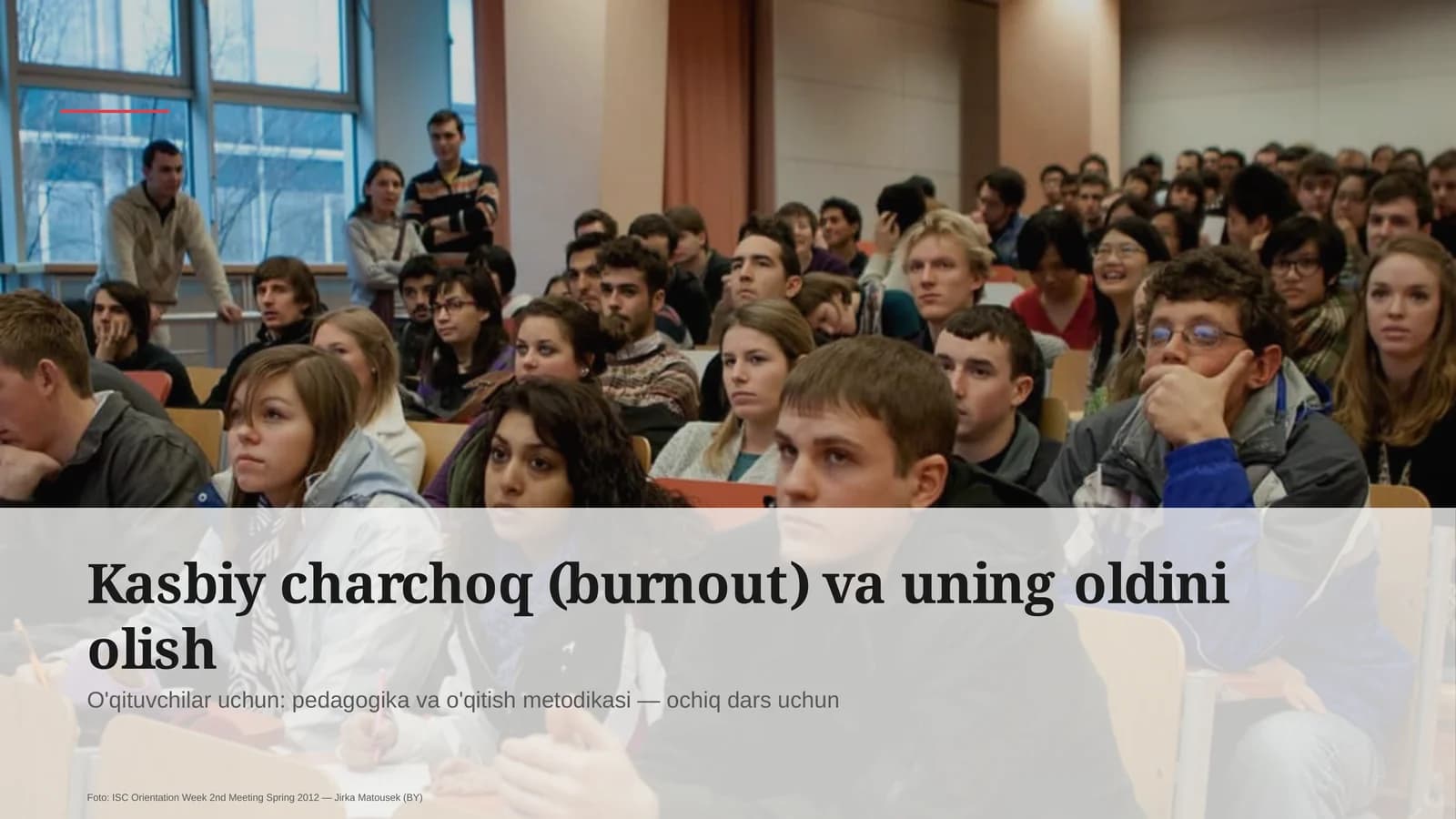 Kasbiy charchoq (burnout) va uning oldini olish