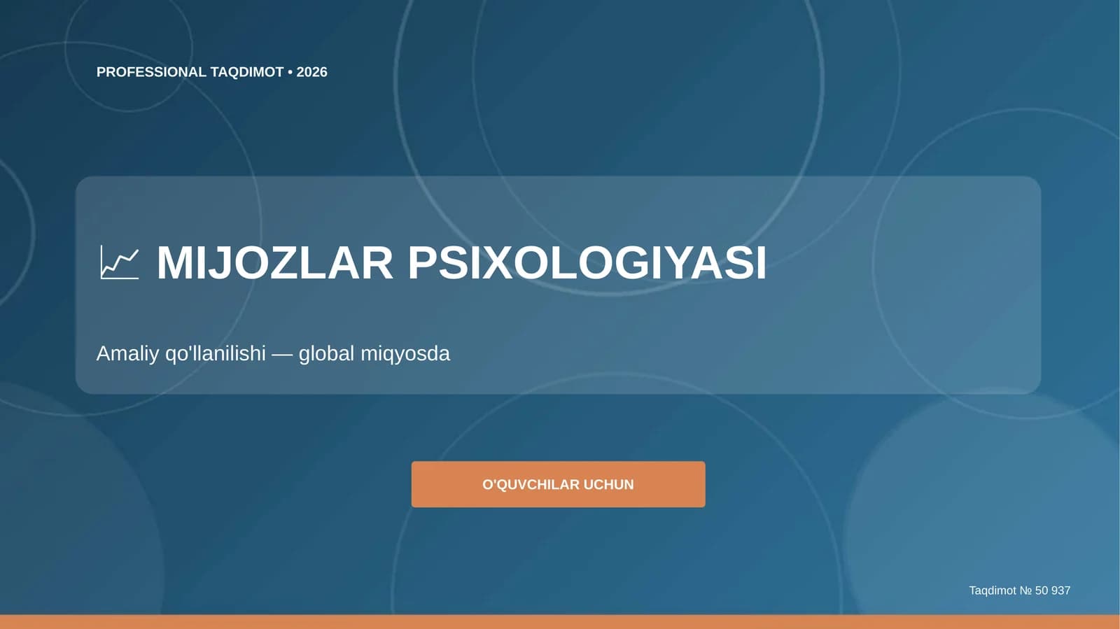 MIJOZLAR PSIXOLOGIYASI
