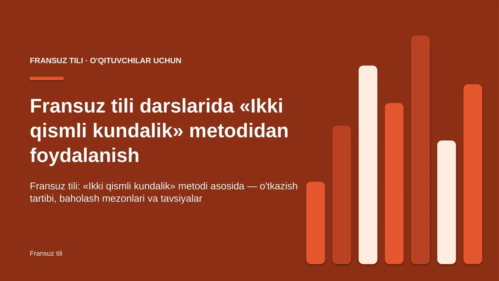 fransuz tili darslarida ikki qismli kundalik metodidan foydalanish 1460