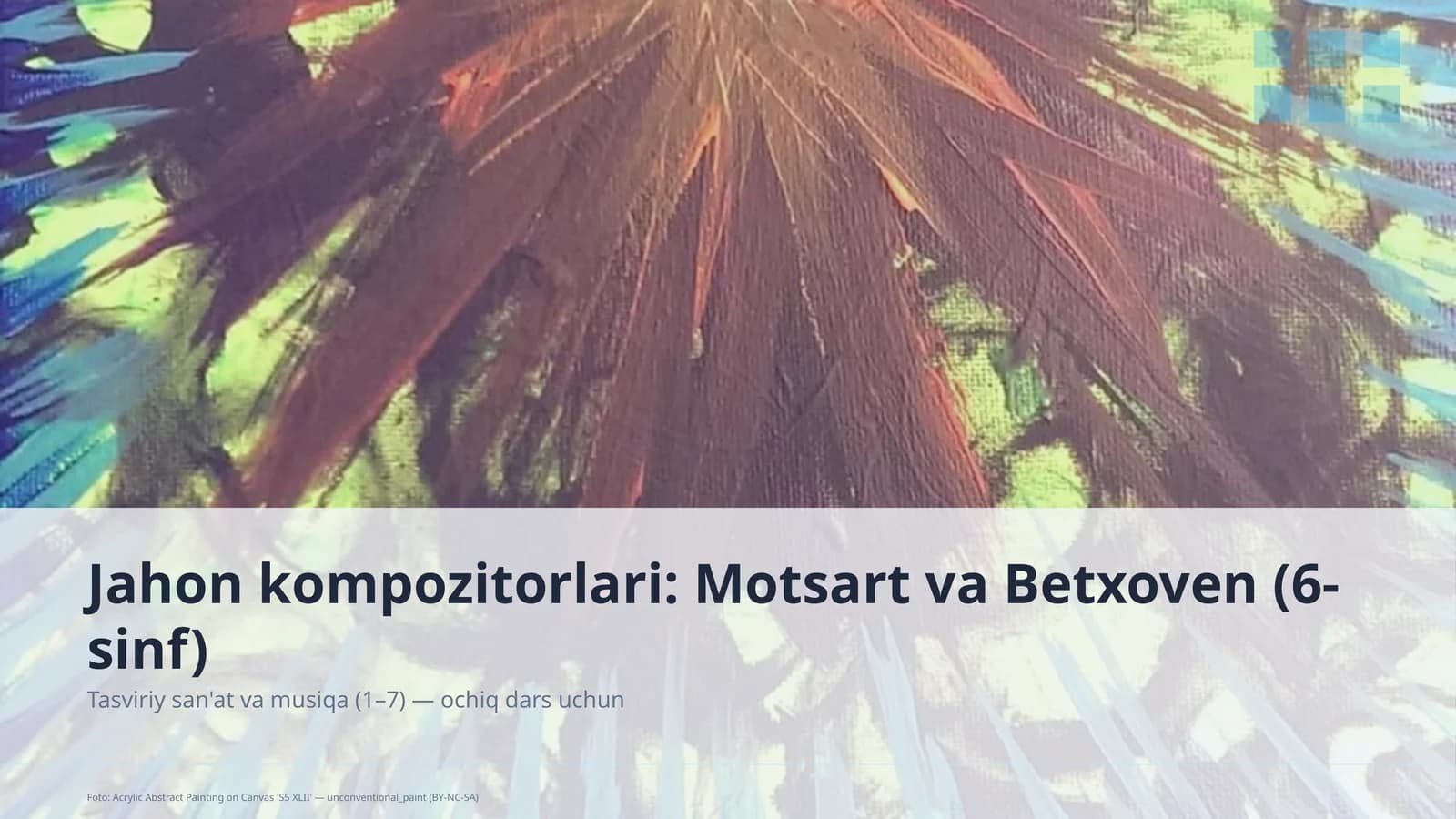 Tasviriy san'at va musiqa (1–