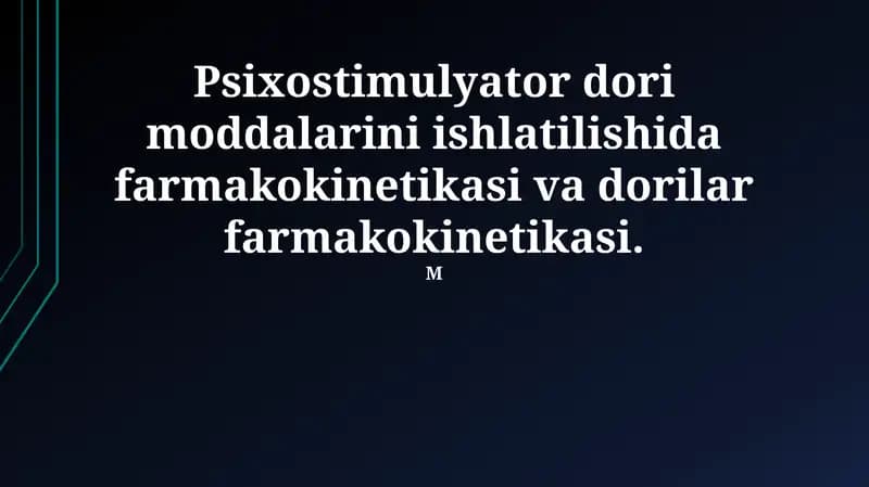 Psixostimulyatorlar