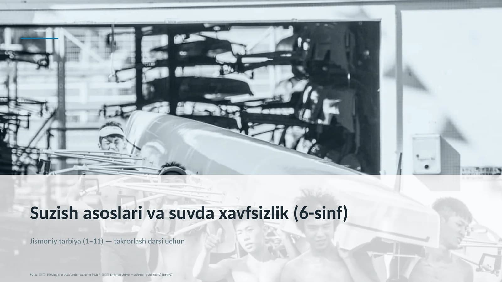 Suzish asoslari va suvda xavfsizlik (6-sinf)