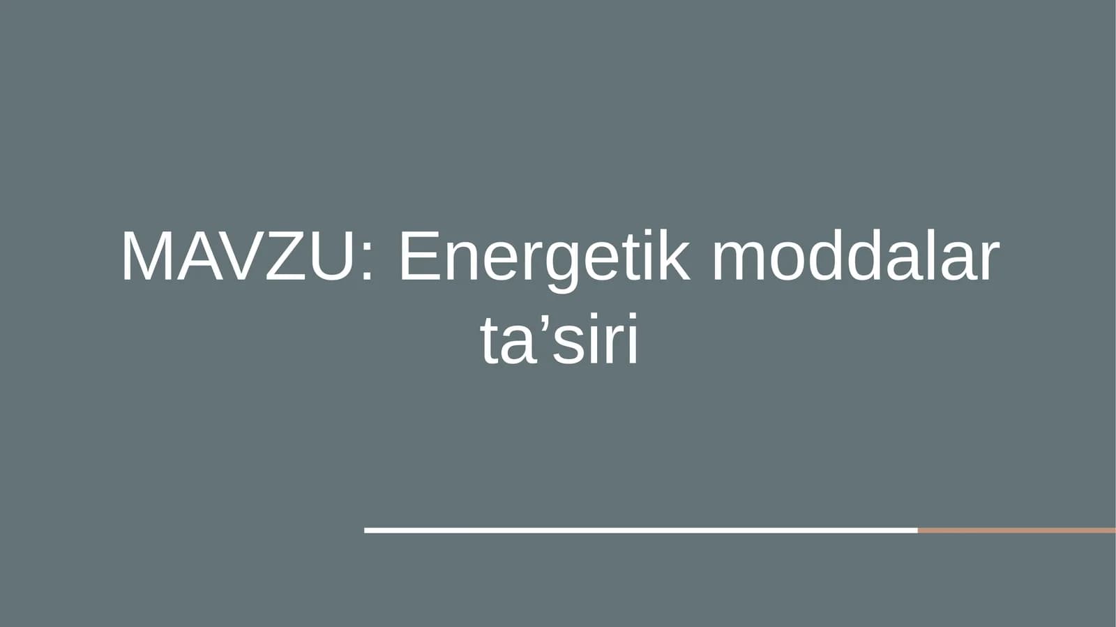Energetikmoddalarta’siri