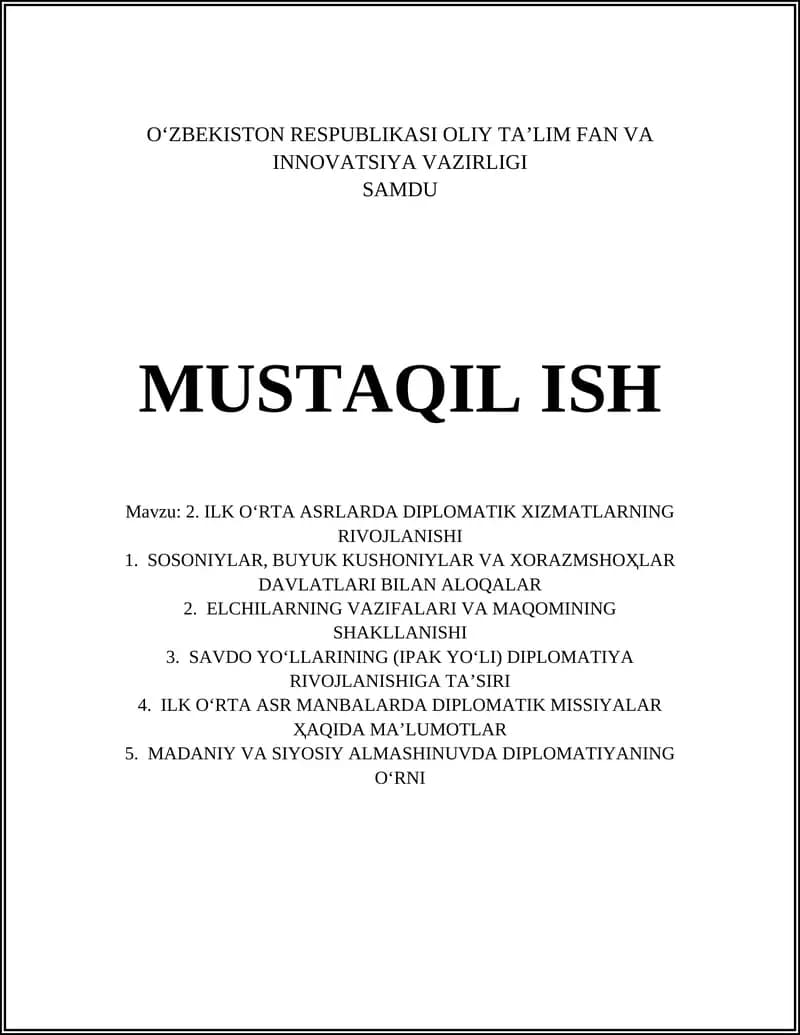 MUSTAQIL ISH