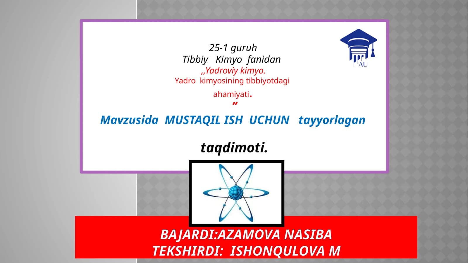 Tibbiy Kimyofa