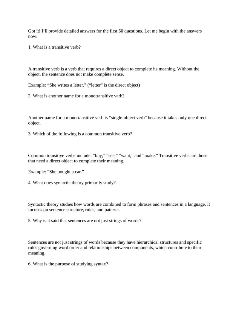 syntactic theory