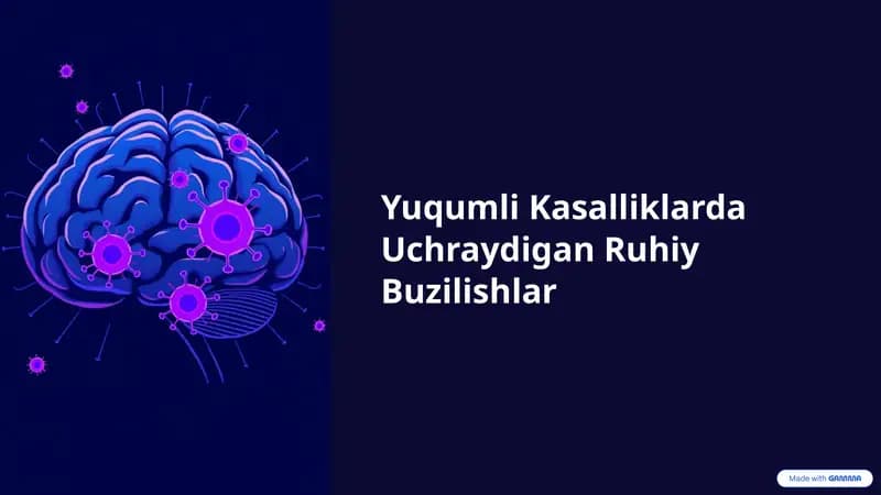Yuqumli Kasalliklarda Uchraydigan Ruhiy Buzilishlar