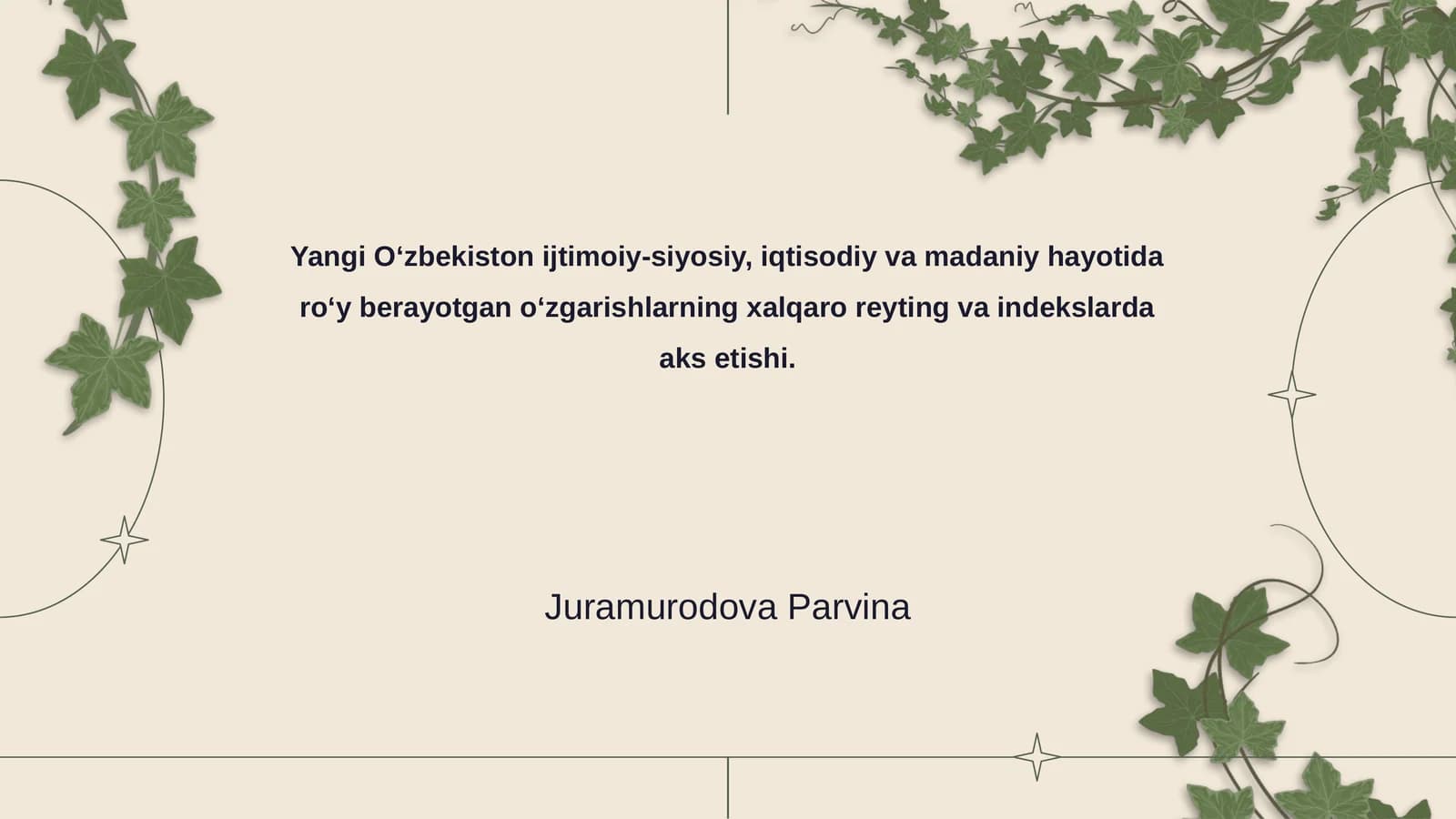 O‘zbekistonning ijtimoiy-siyosiy o'zgarishlari va reytinglar