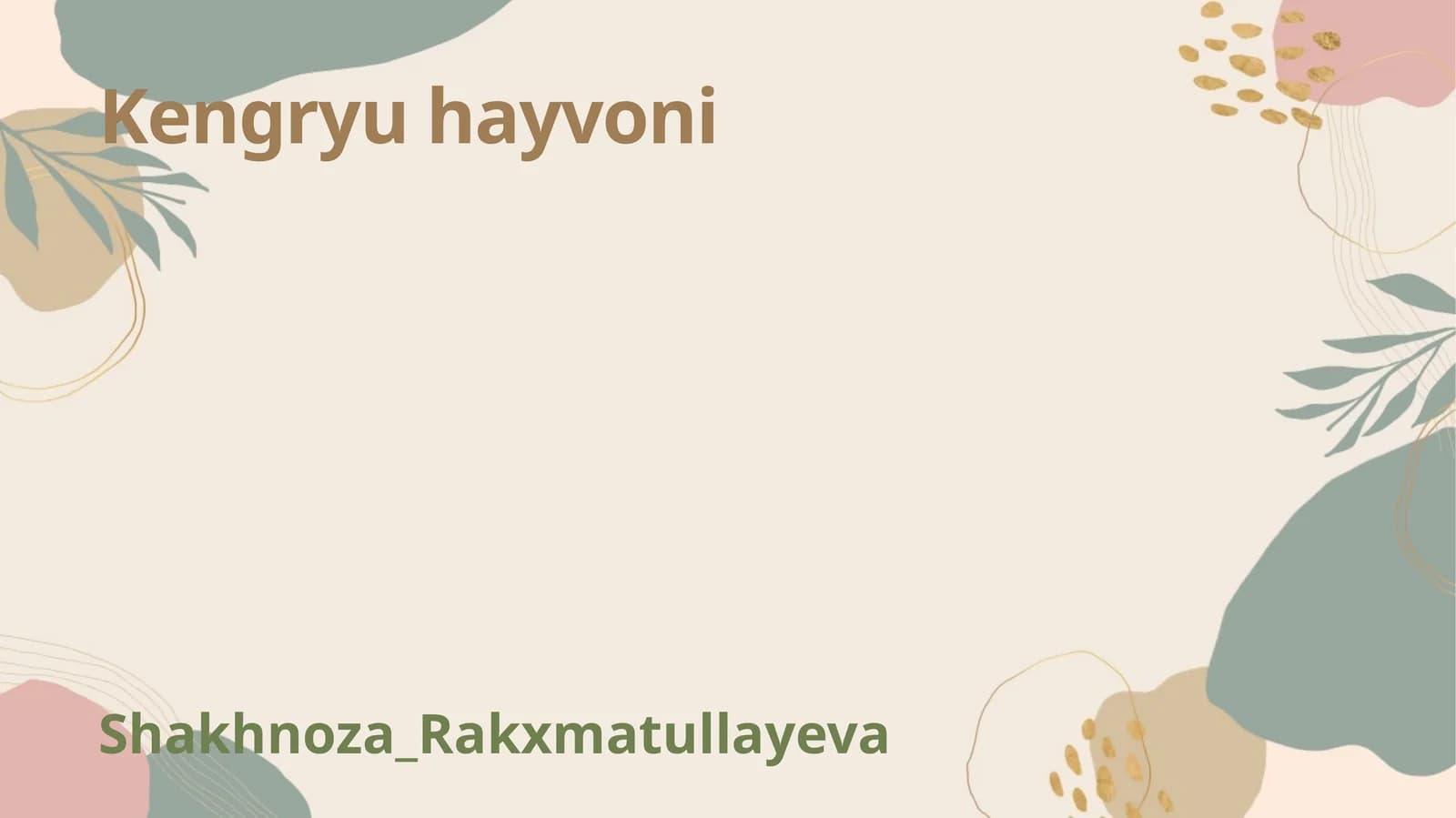Kengryu hayvoni