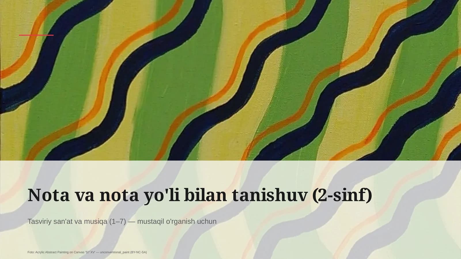 Tasviriy san'at va musiqa (1– 7)