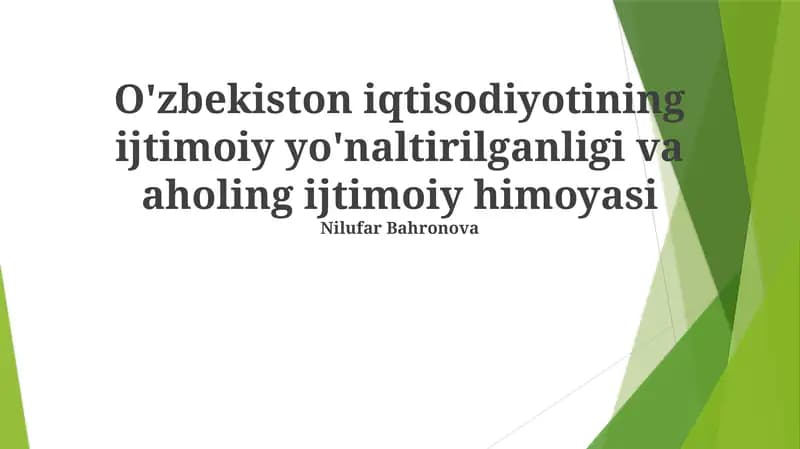 Kam ta'minlangan oilalarga ko'mak