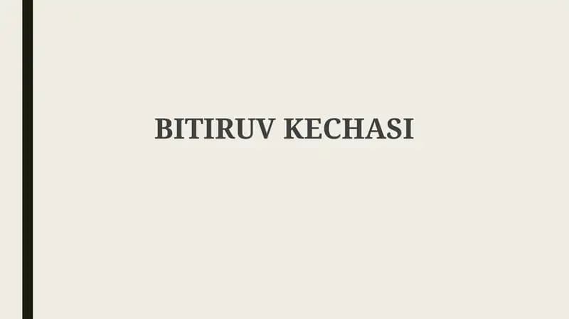Bitiruv kechasi