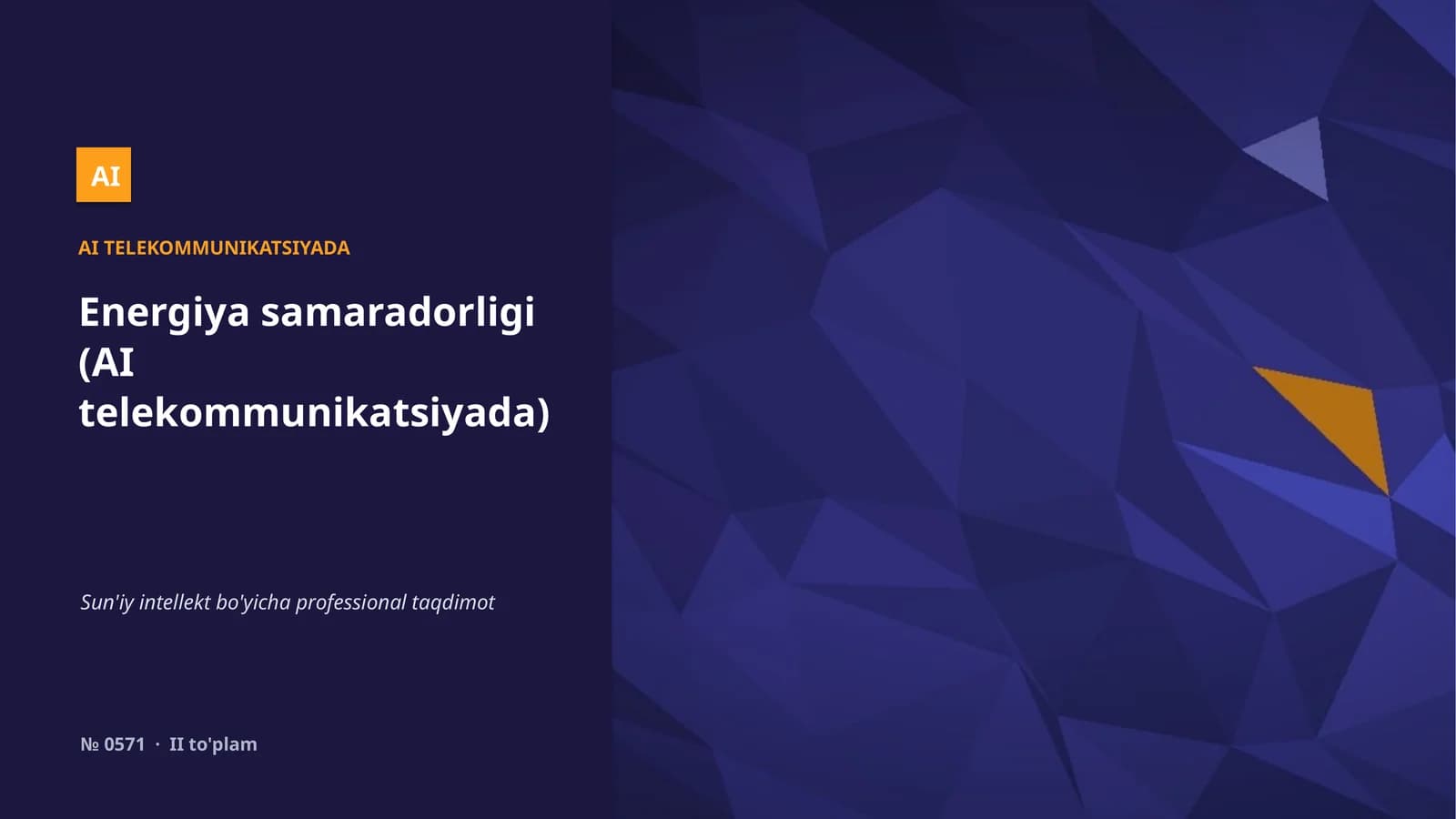 AI TELEKOMMUNIKATSIYADA