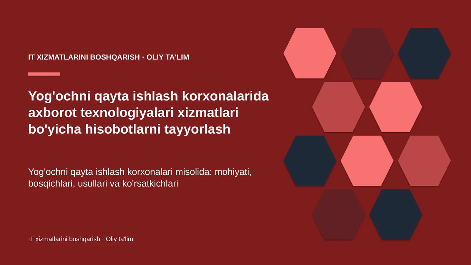 yog'ochni qayta ishlash korxonalarida axborot texnologiyalari xizmatlari bo'yicha hisobotlarni tayyorlash 9359