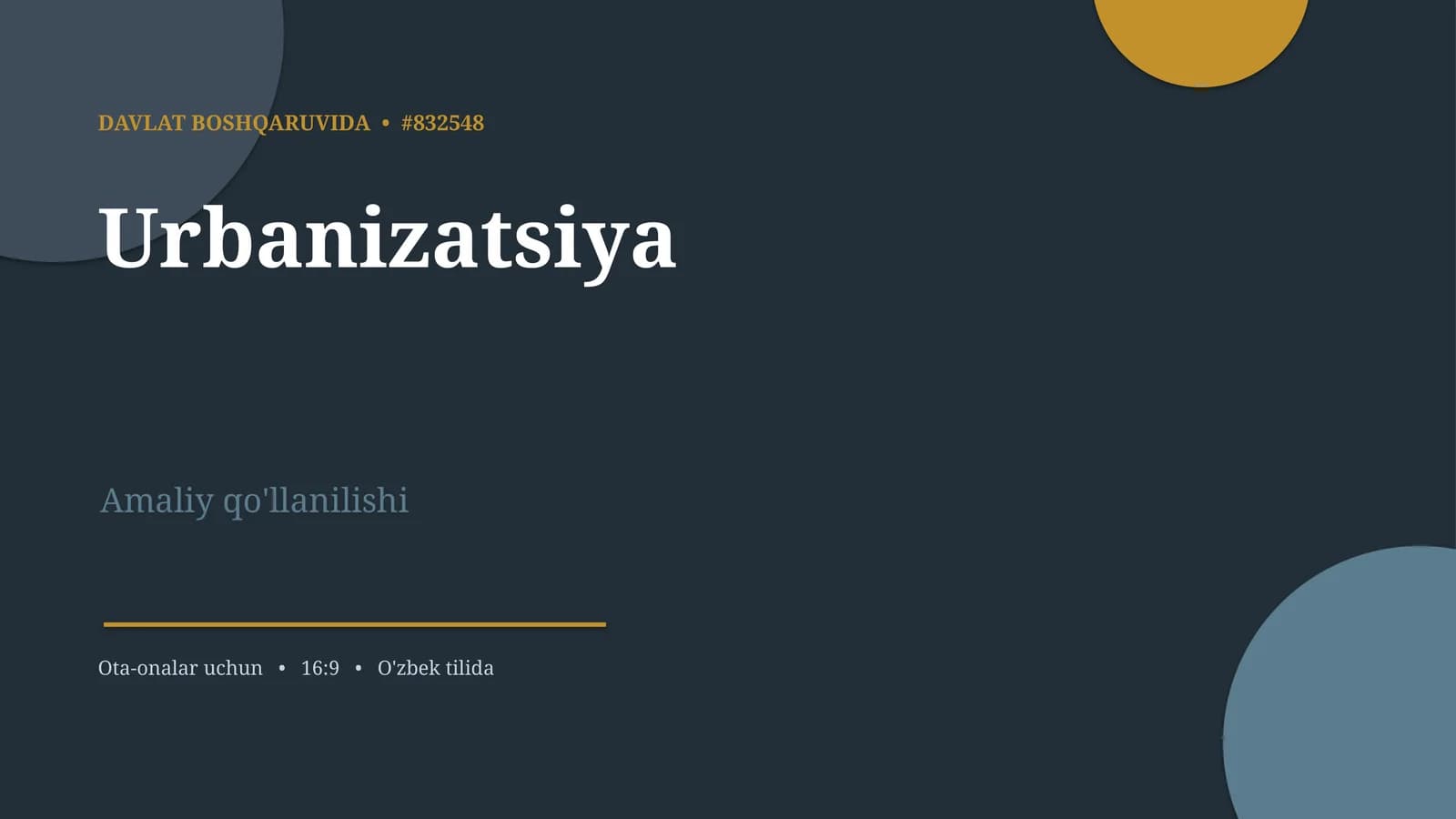 Urbanizatsiya