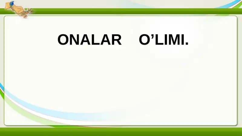 ONALAR O’LIMI