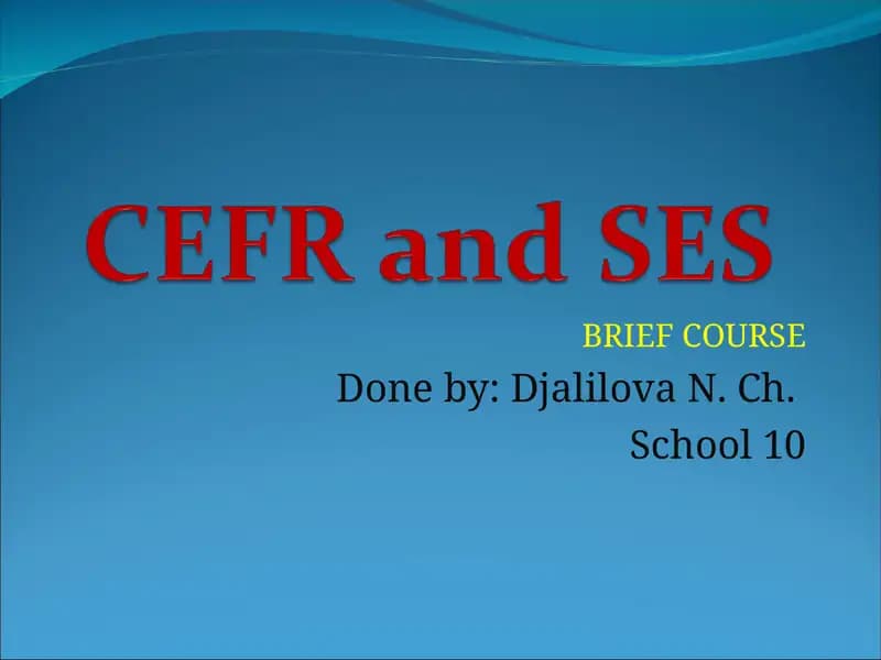 BRIEF COURSE