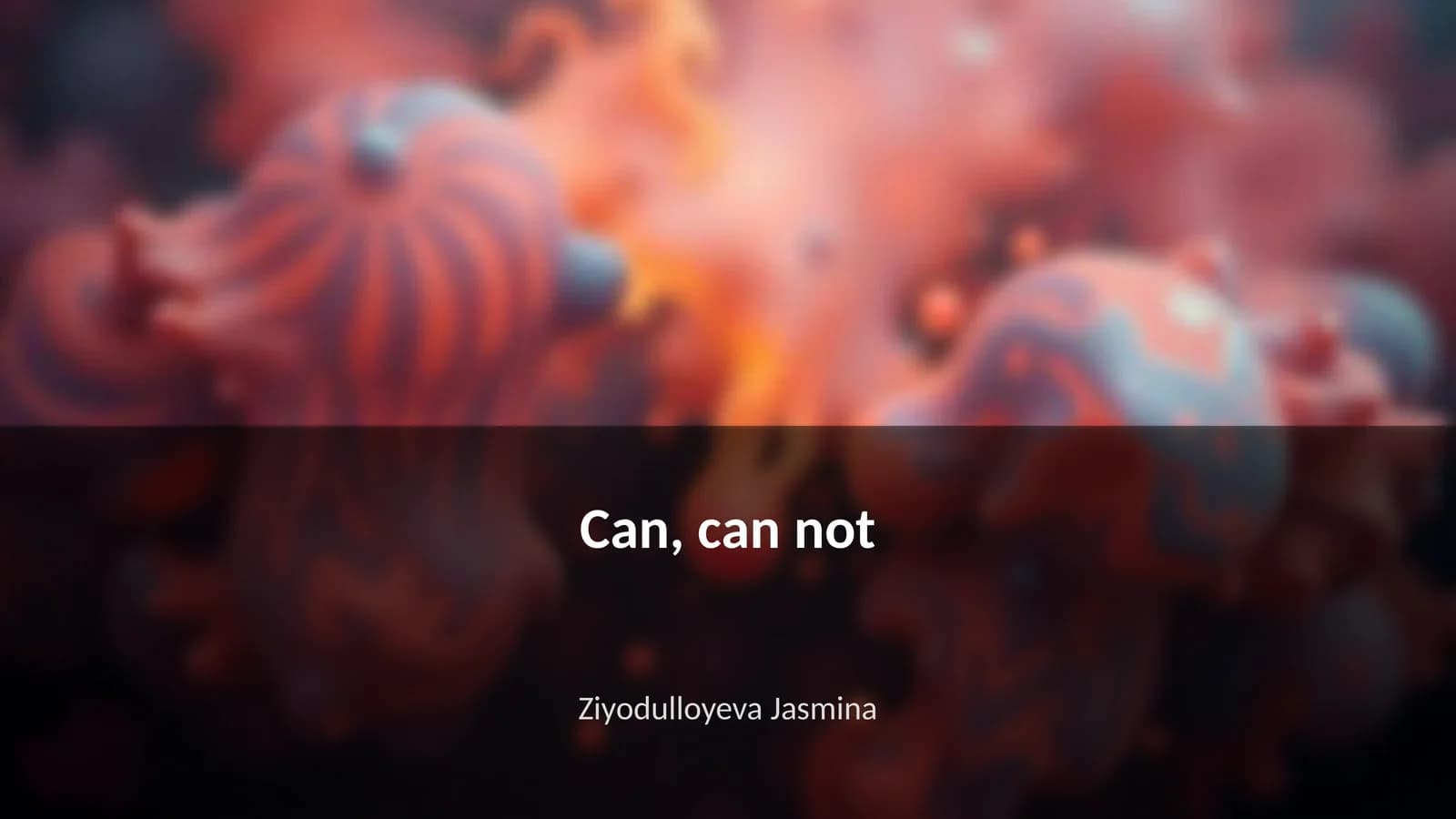 Can, can not