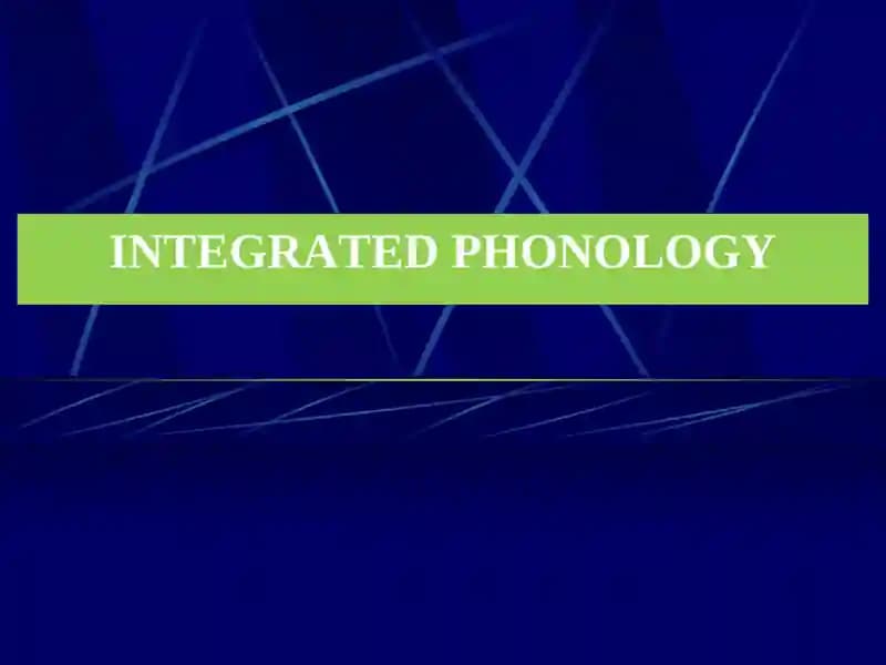 Integrated Phonology
