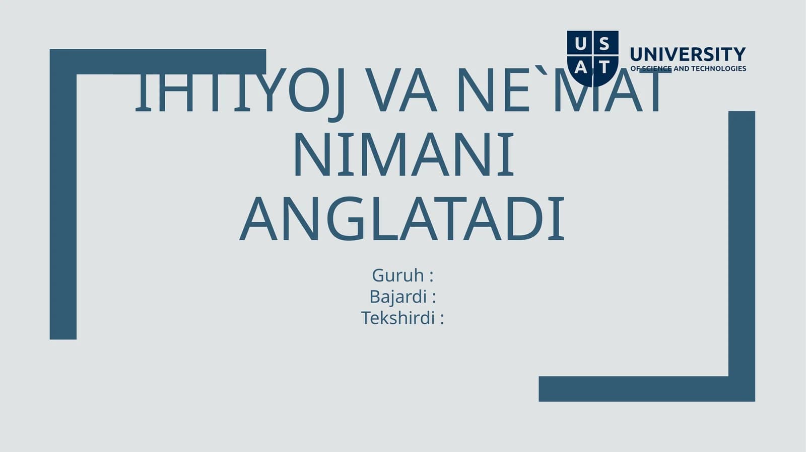 Iqtisodiy resurslar va ihtiyotlar