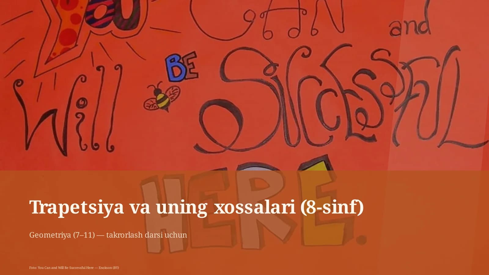 Trapetsiya va uning xossalari (8-sinf)