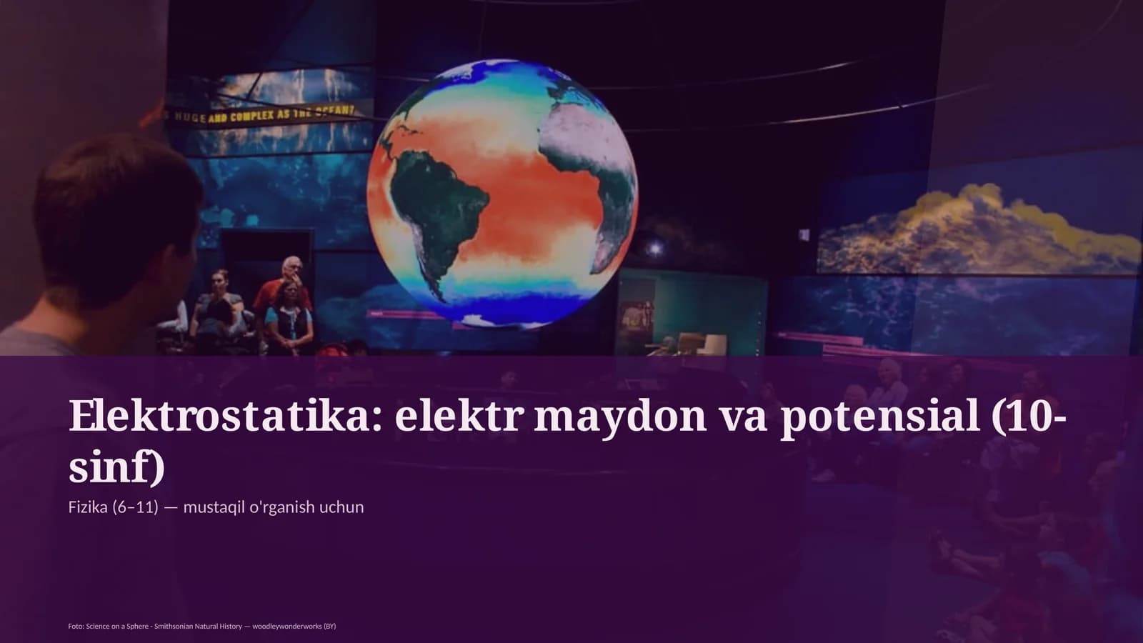 Elektrostatika: elektr maydon va potensial (10-sinf)