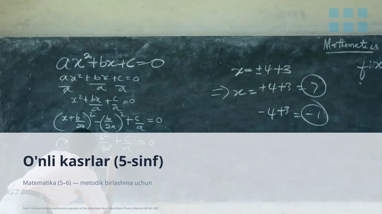 O'nli kasrlar (5-sinf) Matematika (5–6)