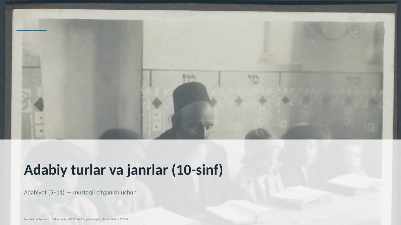 Adabiy turlar va janrlar (10-sinf)