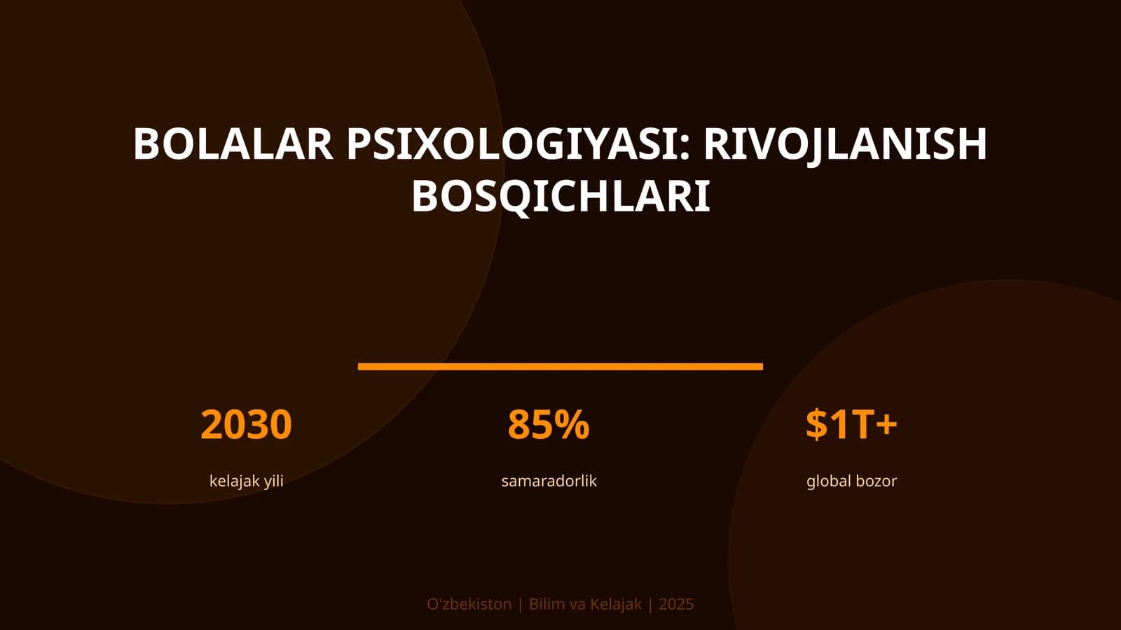 Bolalar psixologiyasi: rivojlanish bosqichlari