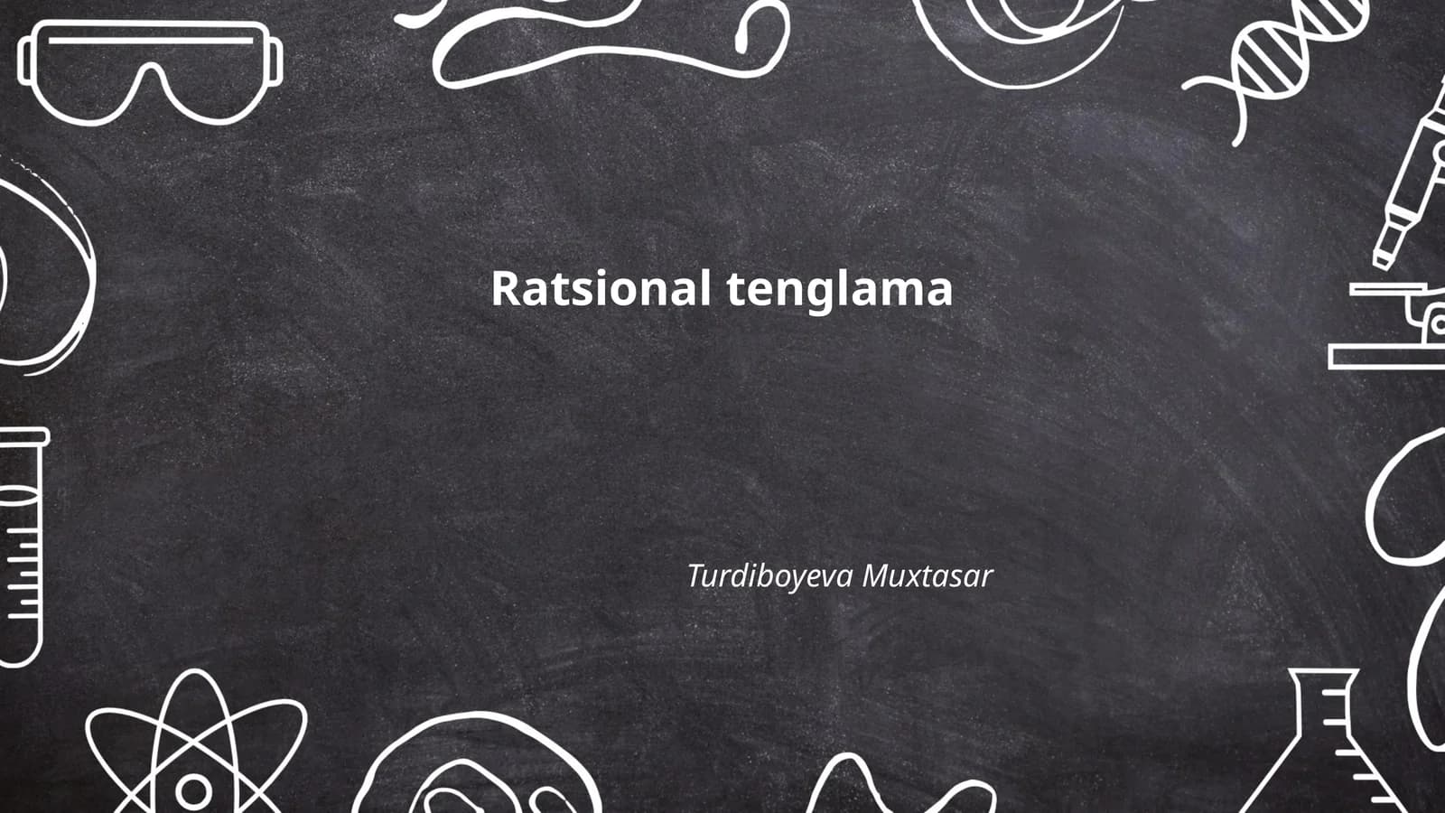 Ratsional tenglamalar