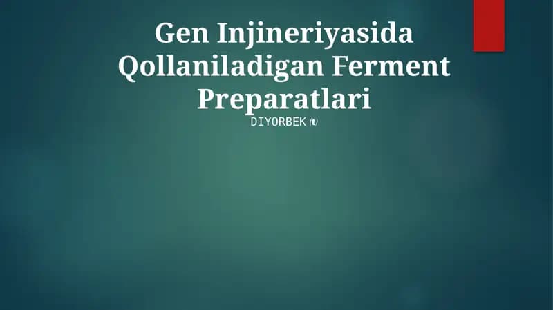 Ferment Preparatlari