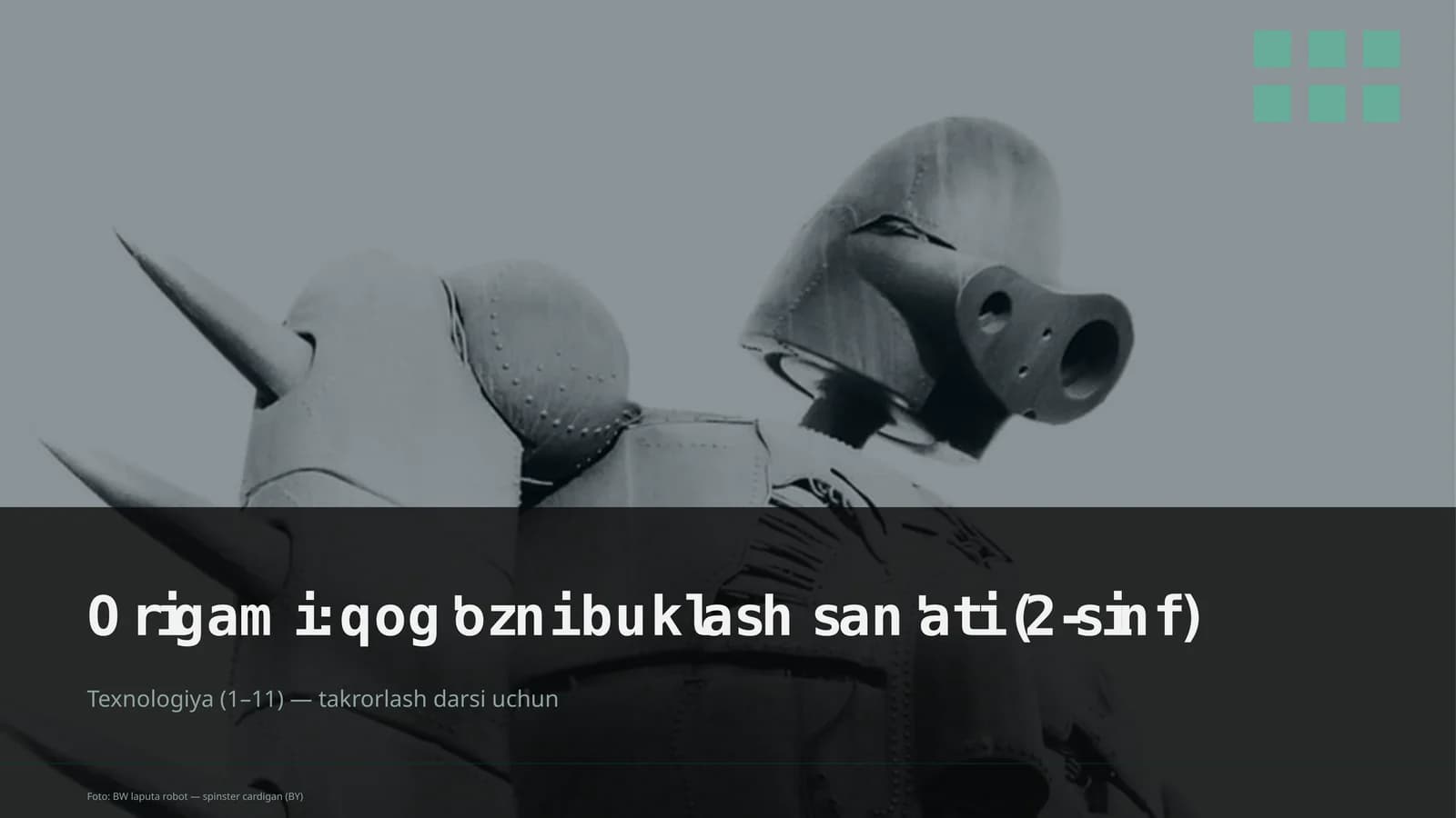 Origami: qog'ozni buklash san'ati (2-sinf)