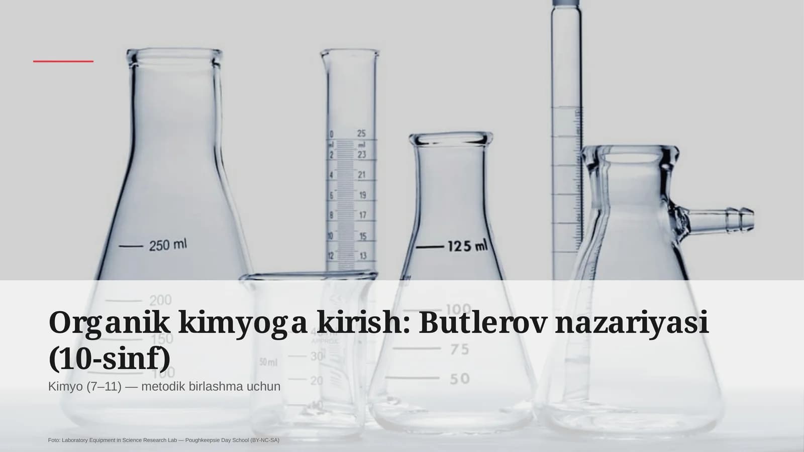Organik kimyoga kirish: Butlerov nazariyasi (10-sinf)