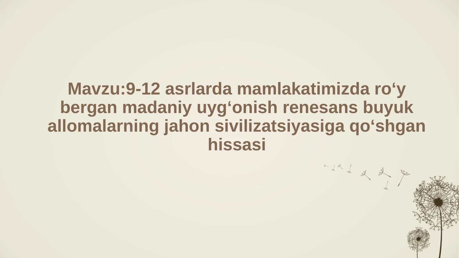 Tarix mustaqil ish