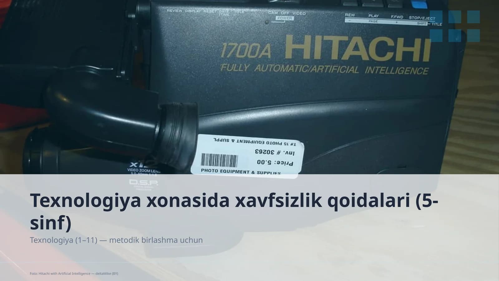 Texnologiya xonasida xavfsizlik qoidalari (5-sinf)