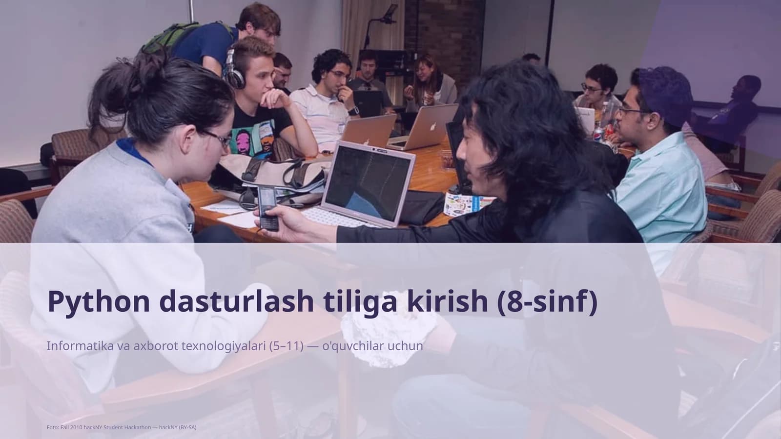 Python dasturlash tiliga kirish (8-sinf)