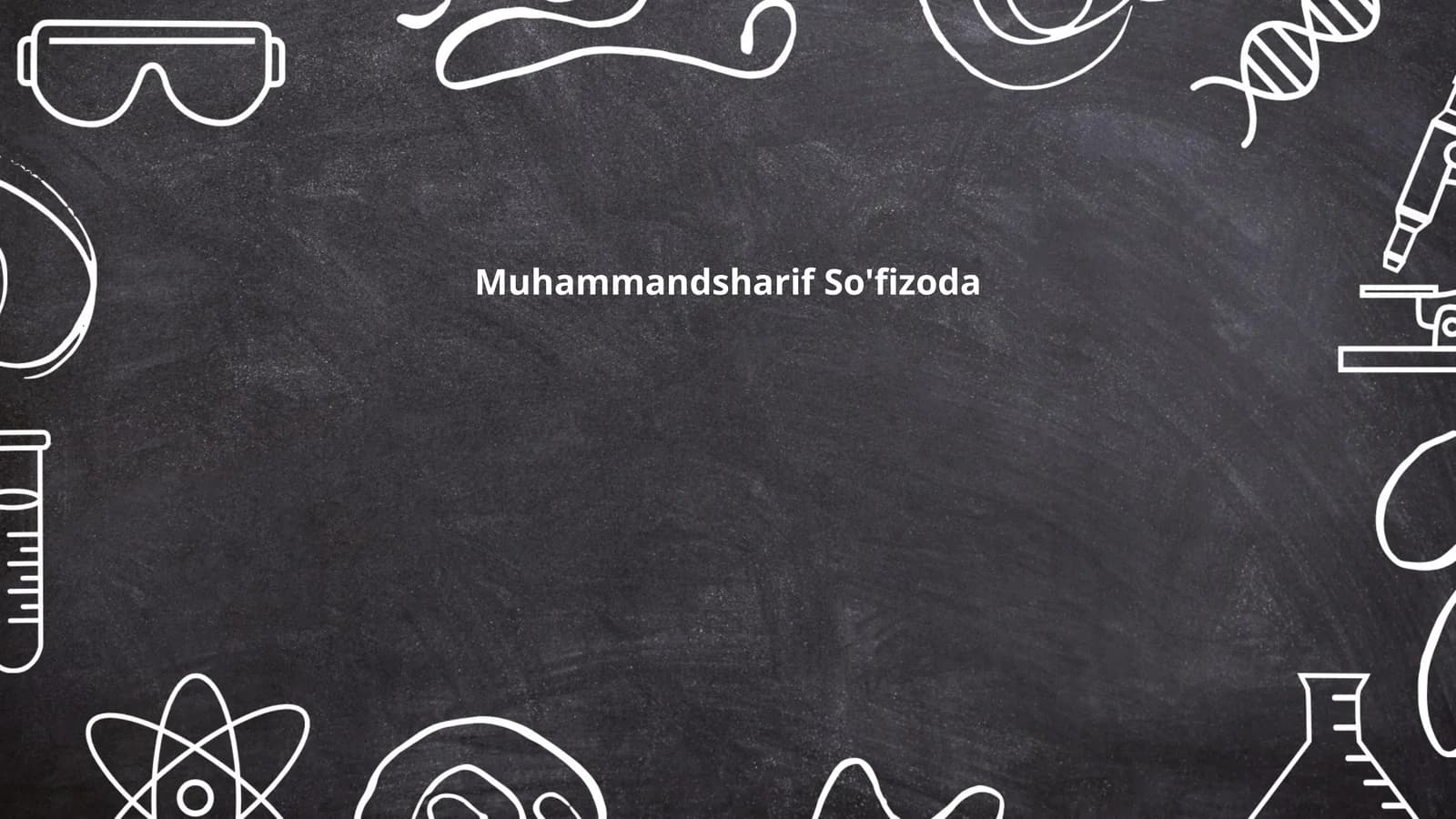 Muhammadsharif So'fizoda