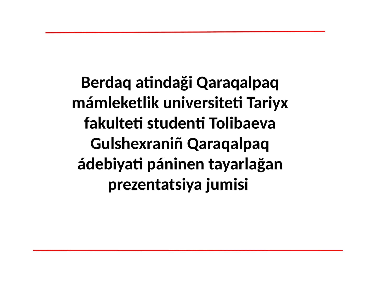 Berdaq Qarqabay ulı she'iri