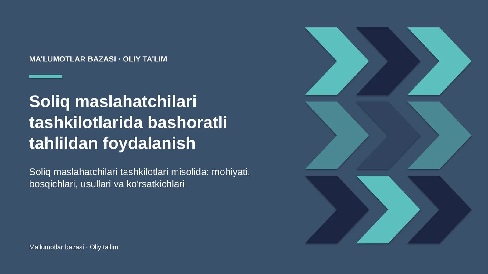 soliq maslahatchilari tashkilotlarida bashoratli tahlildan foydalanish 3935