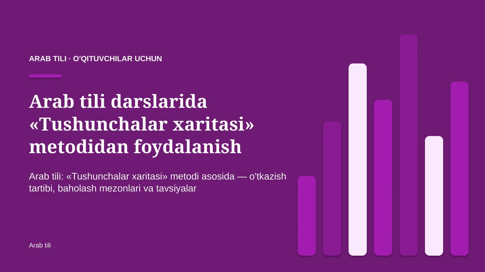 arab tili darslarida tushunchalar xaritasi metodidan foydalanish 2302