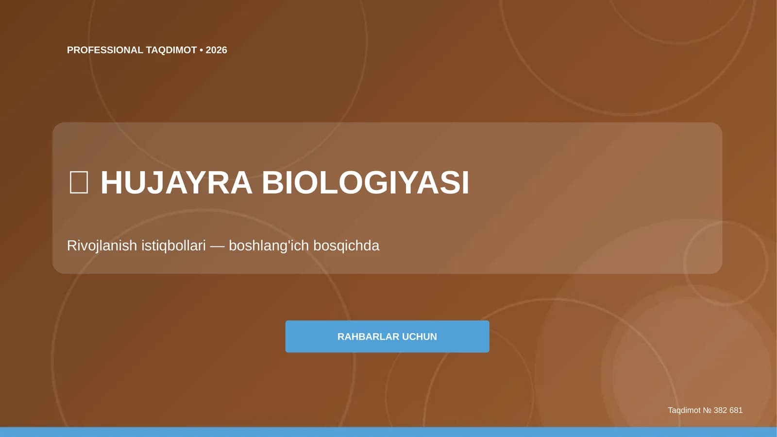 HUJAYRA BIOLOGIYASI