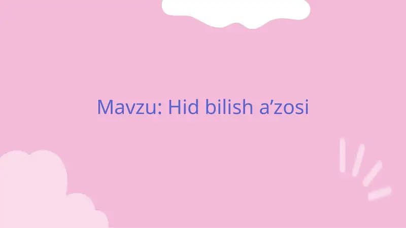 Hid bilish a’zosi